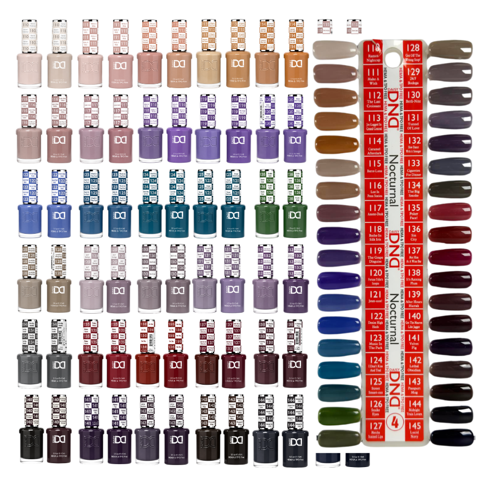 DND HEMA & TPO Free Gel & Polish Swatch Collection #4