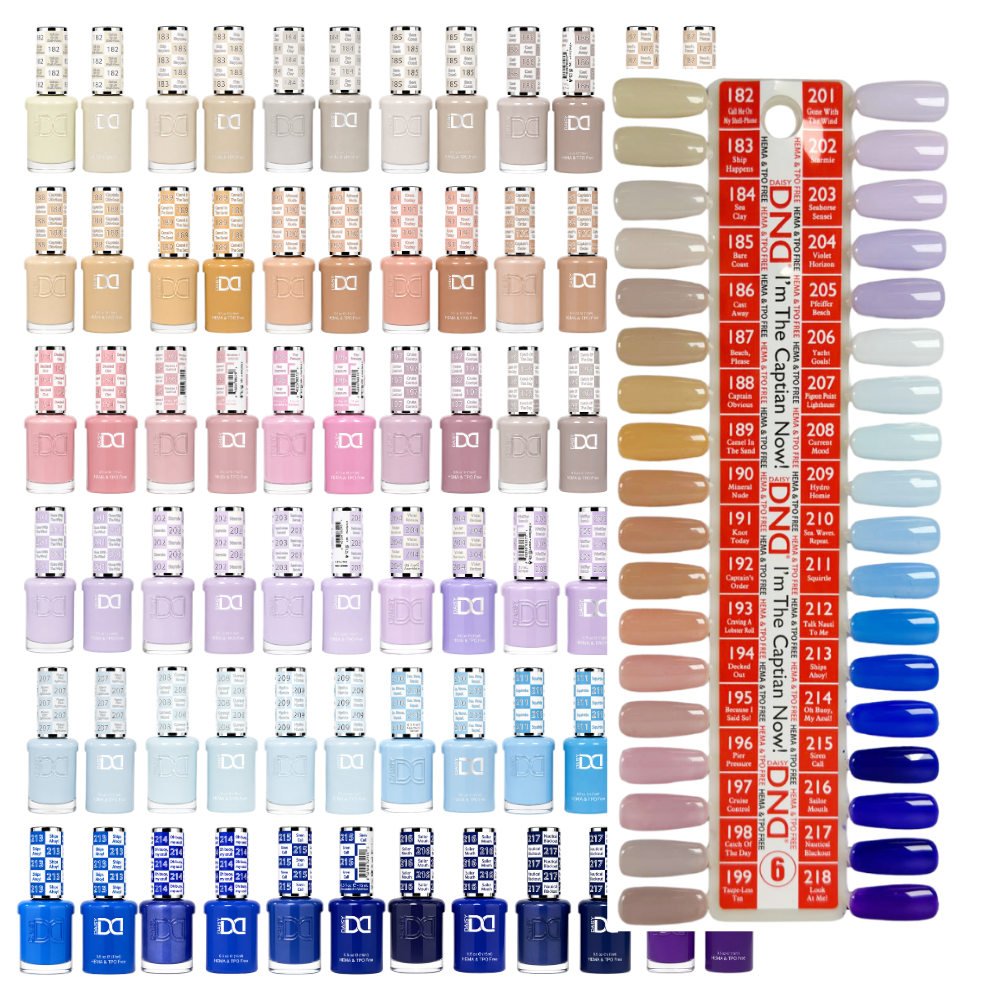 DND HEMA &amp; TPO Free Gel &amp; Polish Swatch Collection #6