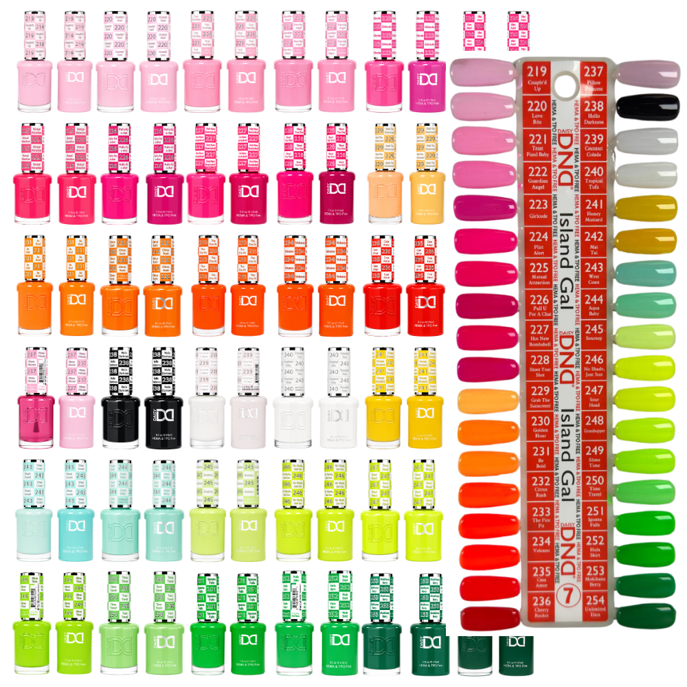 DND HEMA & TPO Free Gel & Polish Swatch Collection #7