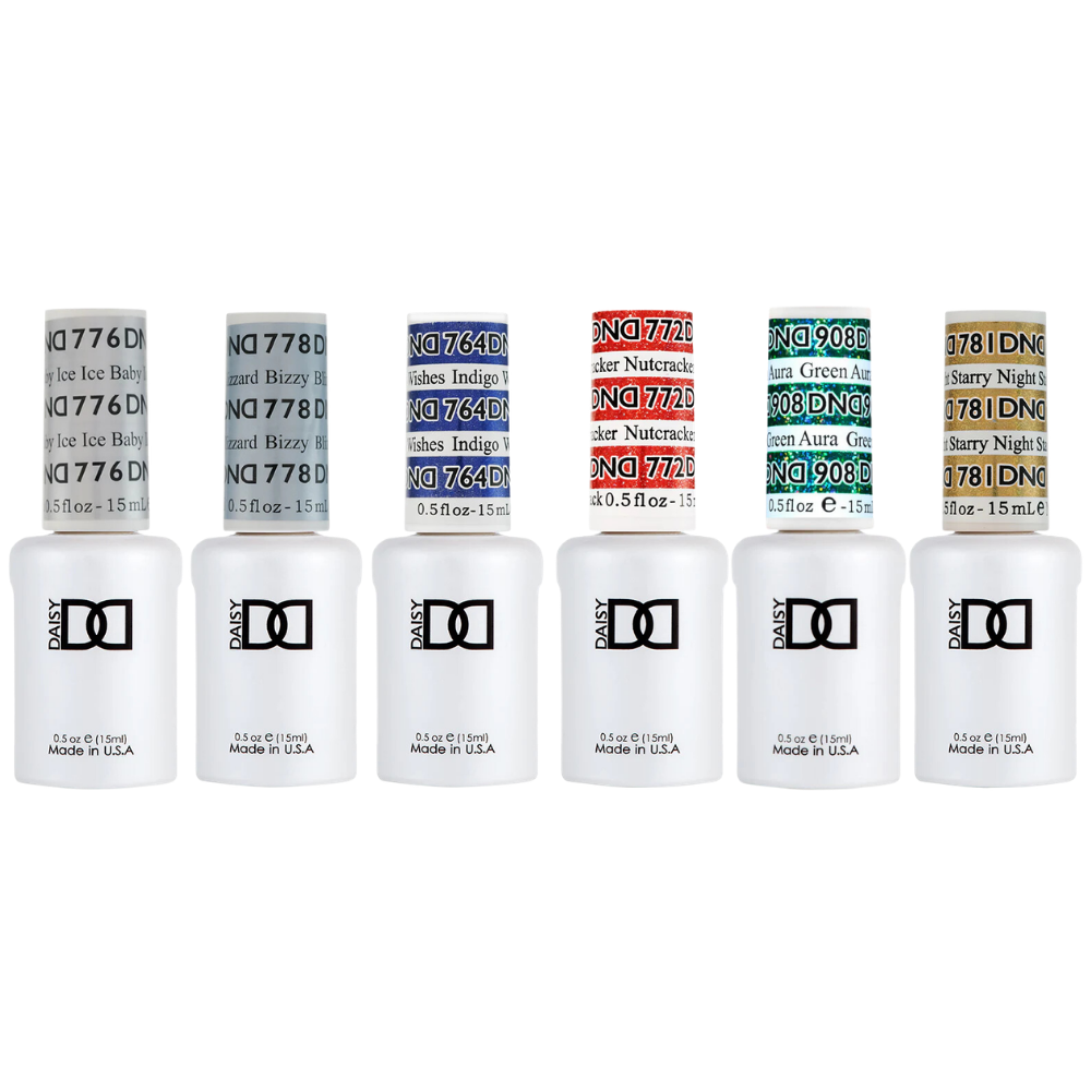 DND Winter Gel Polish 6pc Bundle - Holiday Favs