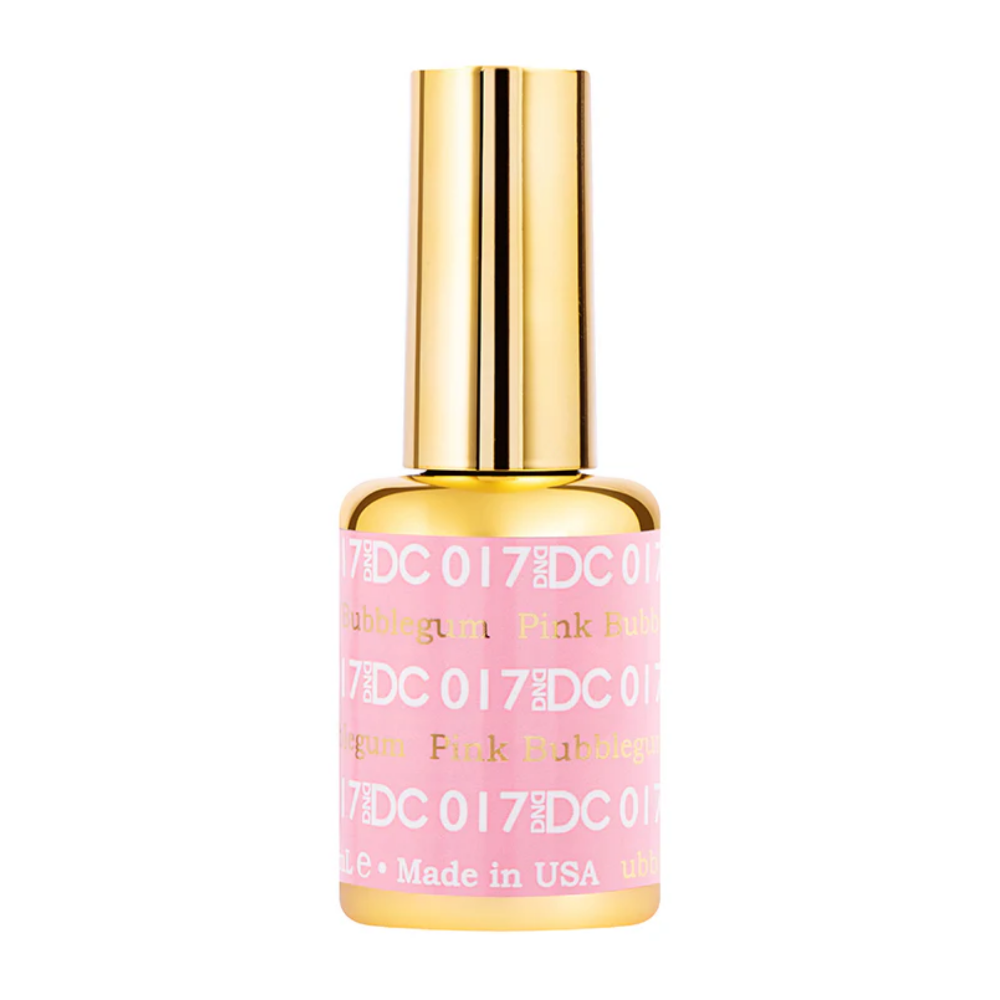 gel bottle of DND DC Gel polish 017 Pink Bubblegum