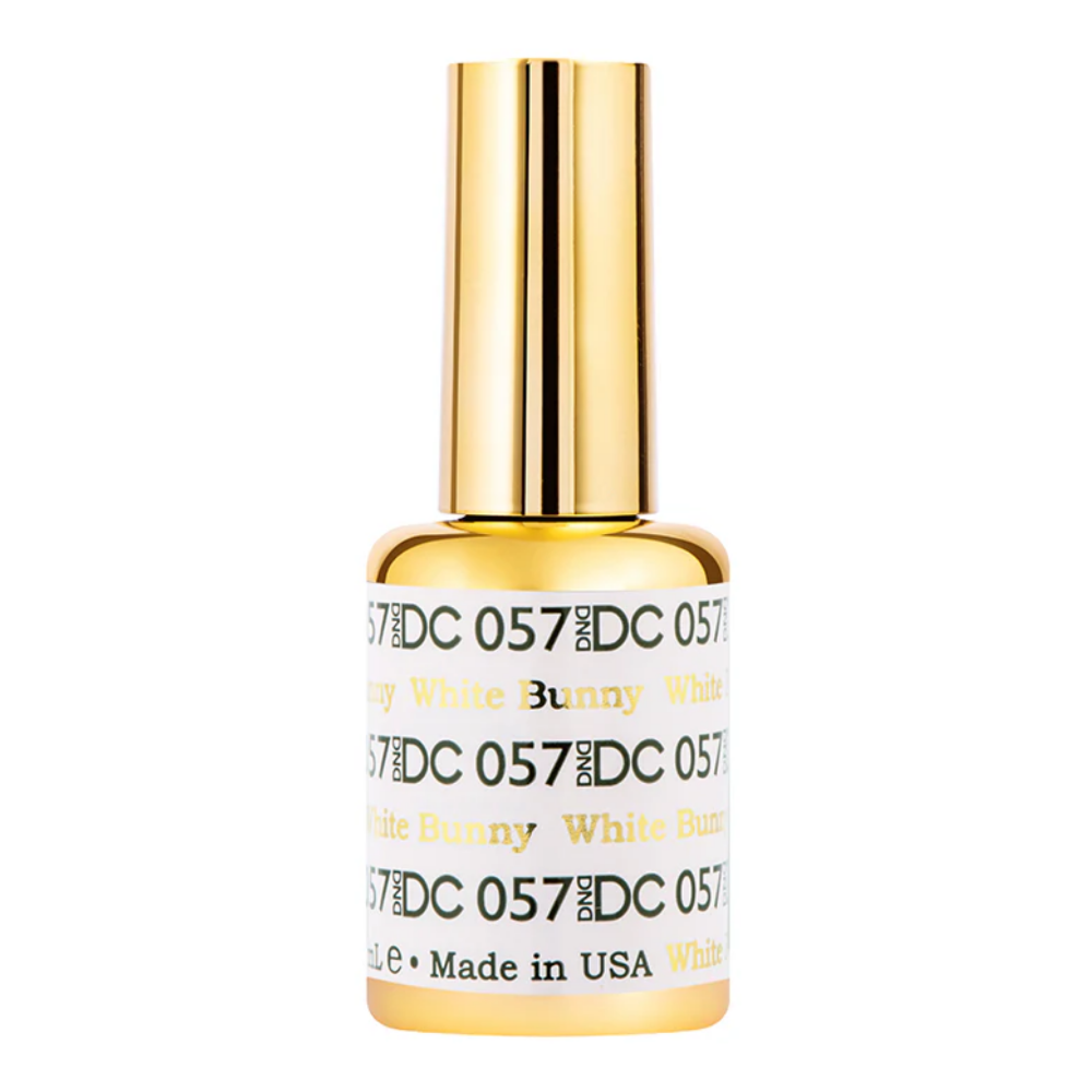 gel bottle of DND DC Gel - 057 White Bunny