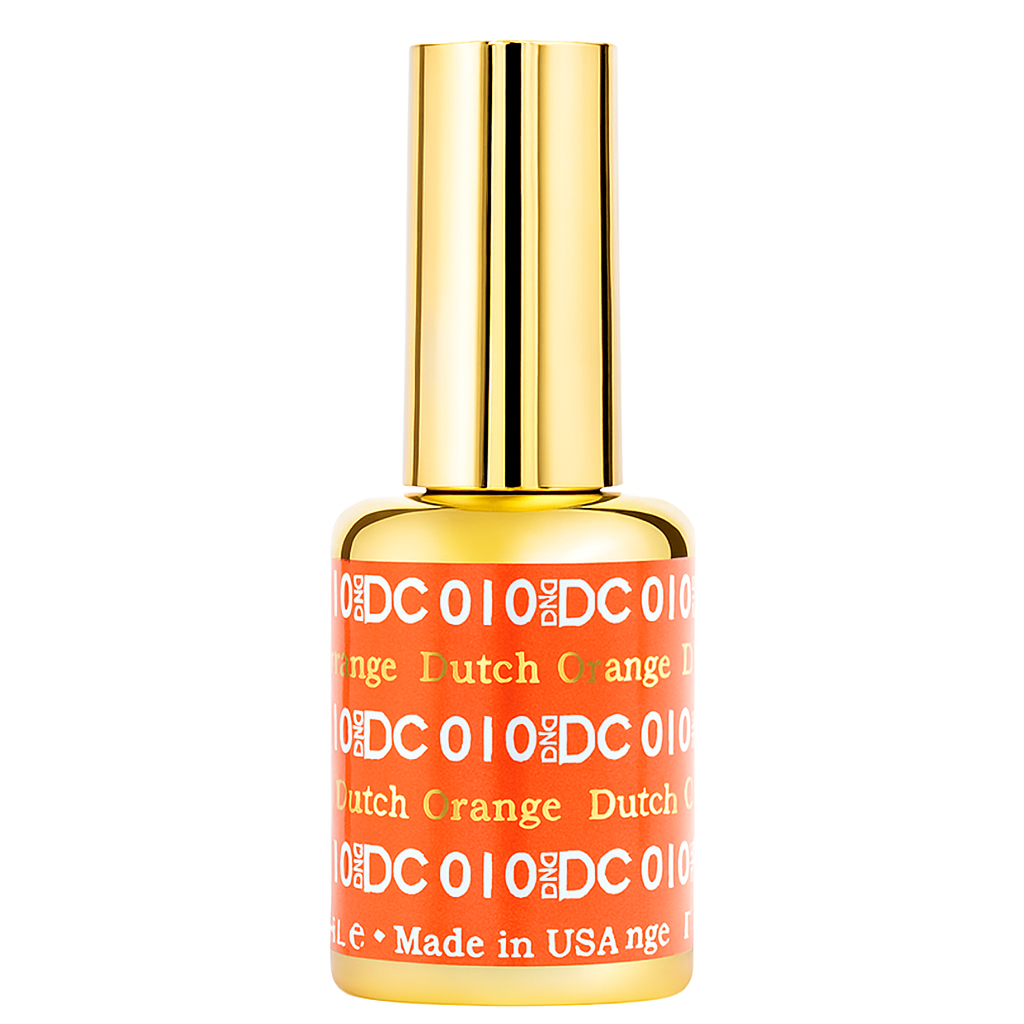 DND DC Gel Polish - 010 Dutch Orange bottle