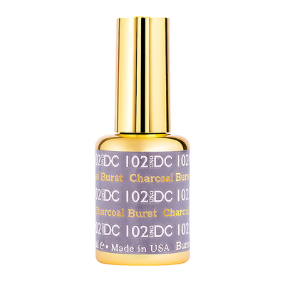 DND DC Gel Polish - 102 Charcoal Burst bottle