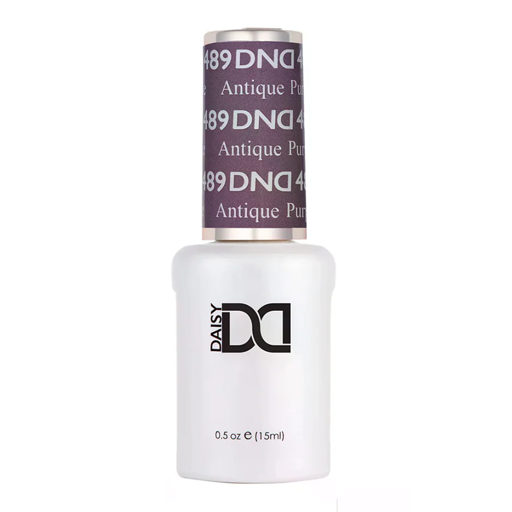 gel bottle of DND Gel Polish - 489 Antique Purple
