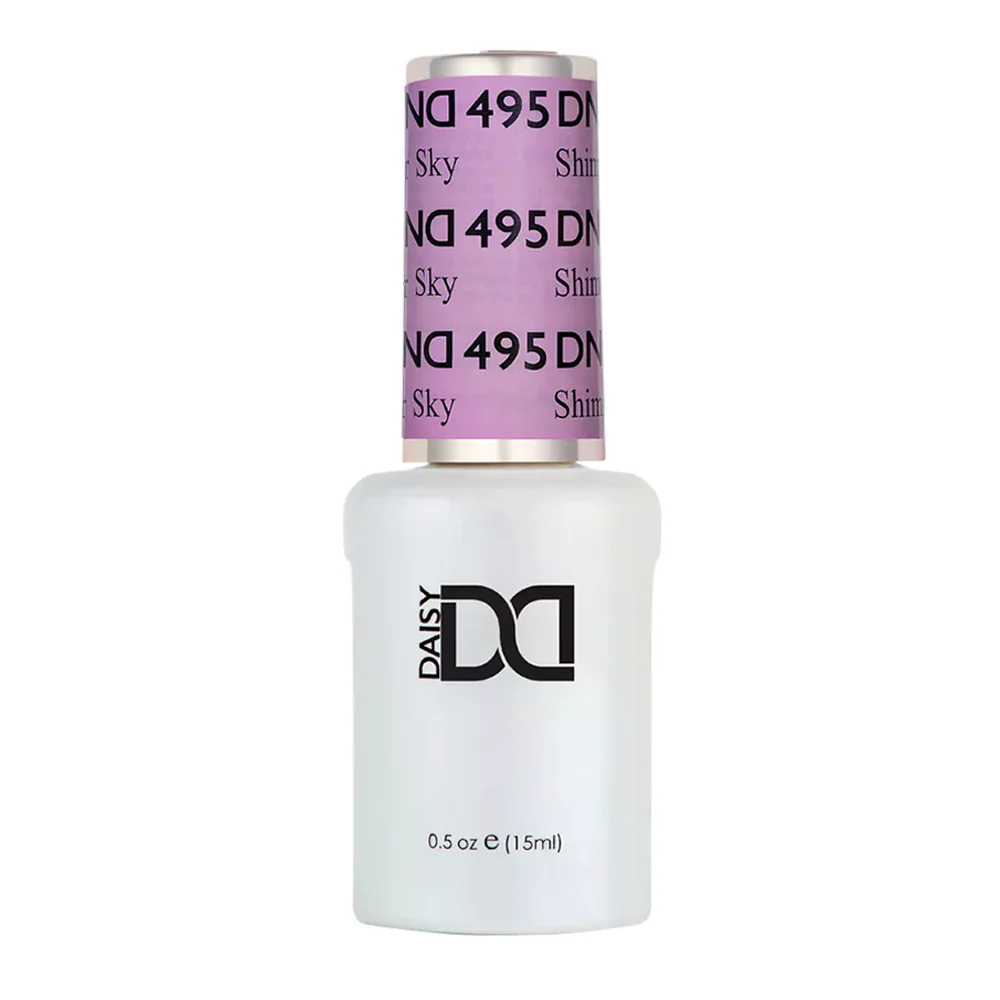gel bottle of DND Gel Polish - 495 Shimmer Sky