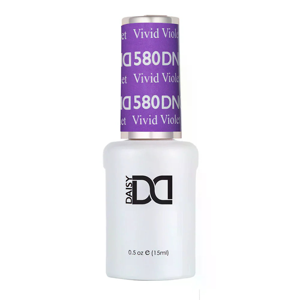 gel bottle of DND Gel Polish - 580 Vivid Violet