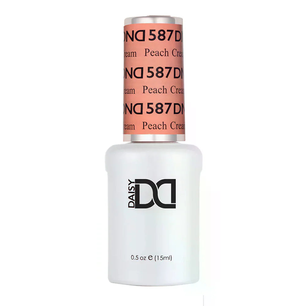 gel bottle of DND Gel Polish 587 Peach Cream