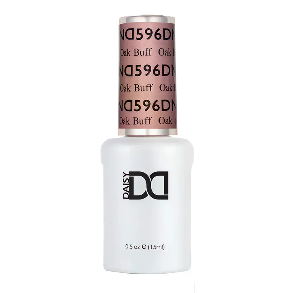 gel bottle of DND Gel Polish 596 Oak Buff