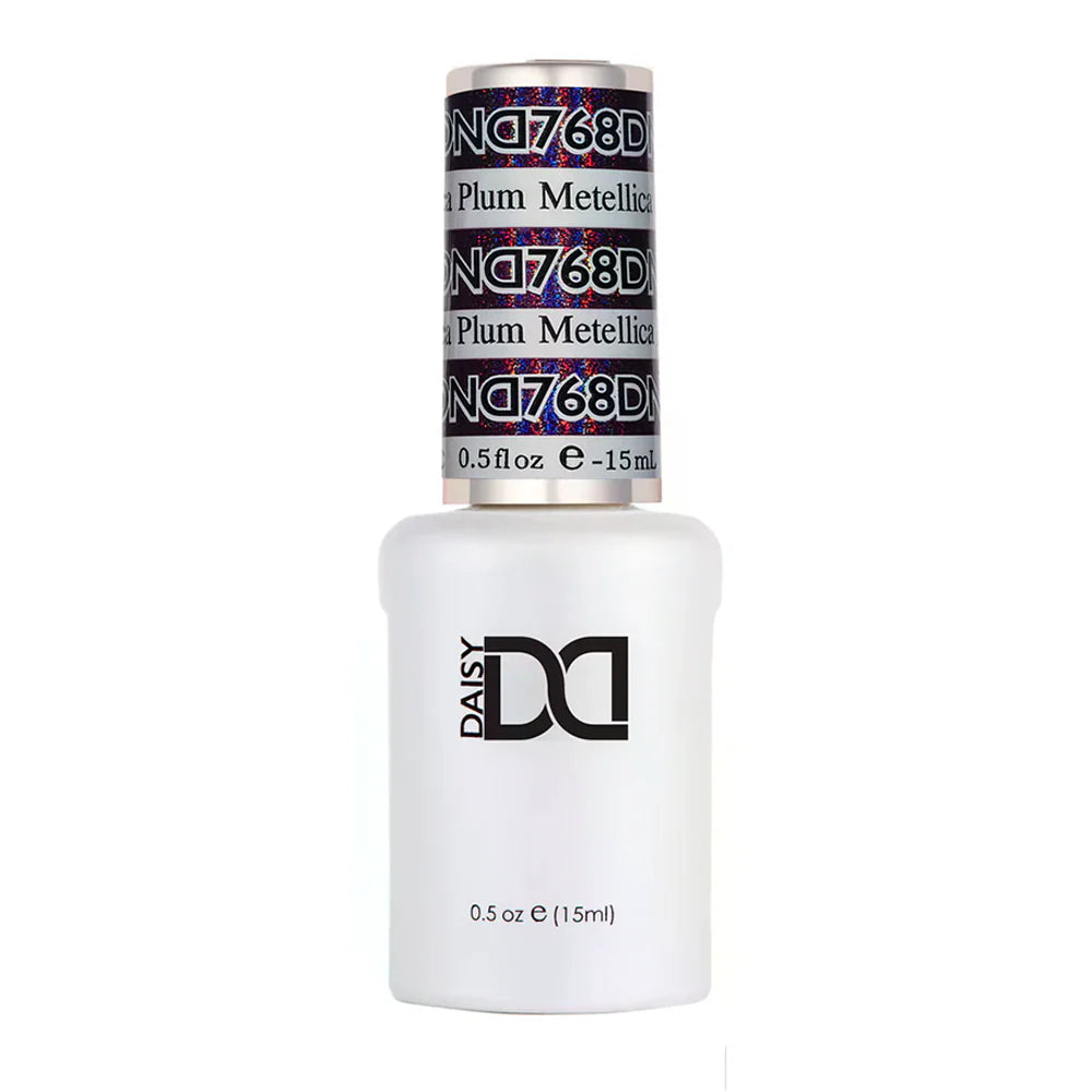 gel bottle for DND Gel Polish - 768 Metallica Plum