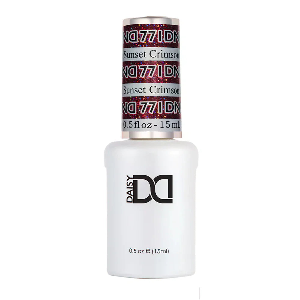 gel bottle of DND Gel Polish - 771 Crimson Sunset