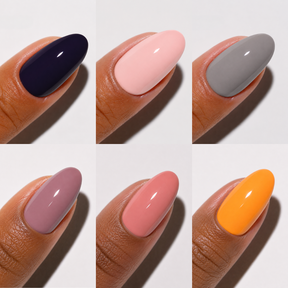 swatch for DND Gel Polish 12pc Bundle - Cozy Neutrals 