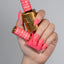 hands wearing 231 blazing berry Diva Gel & Polish Duo by DND