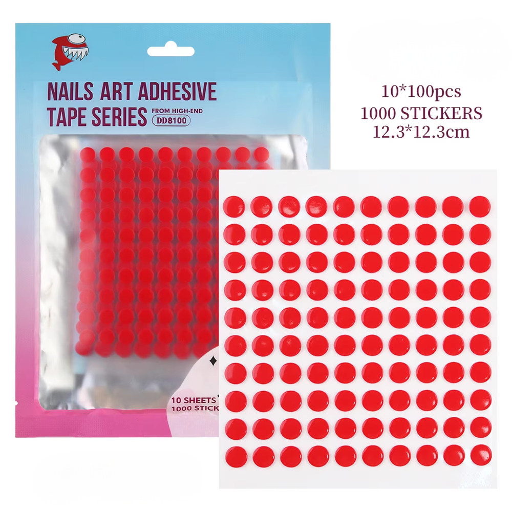 Nail Art - Double Sided Adhesive Dots - 10 Sheets
