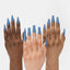 Hands wearing Denim Essential Trio by Notpolish