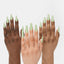 Hands wearing Matcha Essential Trio by Notpolish