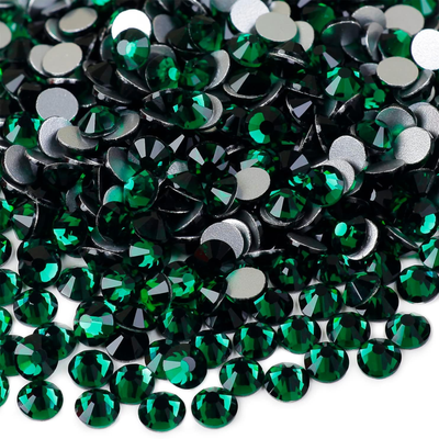 Mixed Crystal Flatback Assorted Pack - Emerald