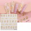 iridescent gemstone Ethereal Nail Art Stickers