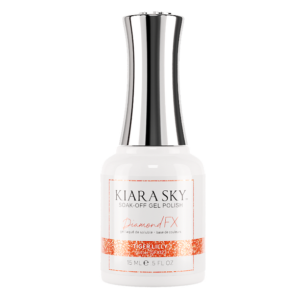 the gel bottle tiger lily Kiara Sky Diamond FX Gel