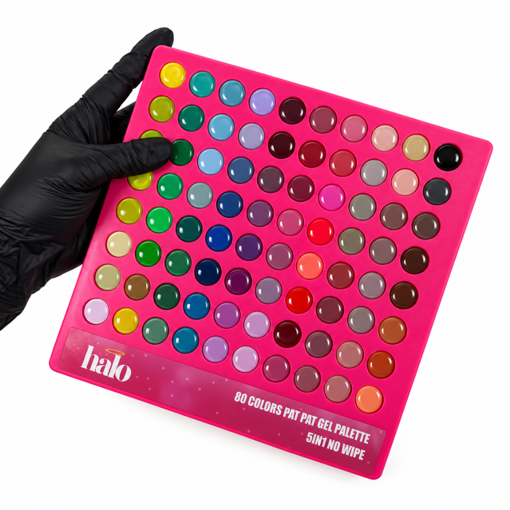Halo Artistry Pat Pat Gel Palette - 80 Colors front 2