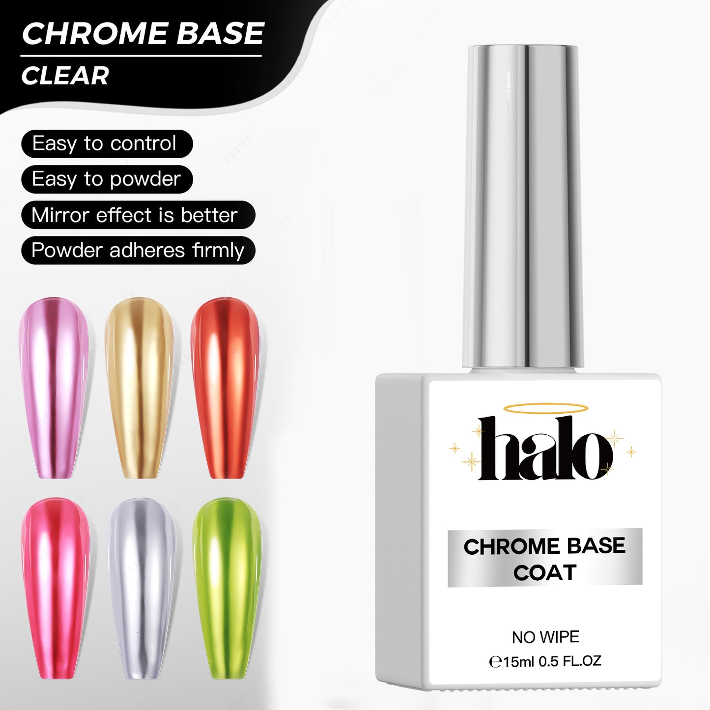Halo Chrome Base Coat Swatch