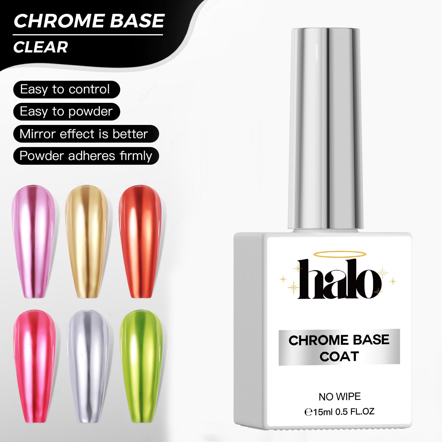 Halo Chrome Base Coat Swatch