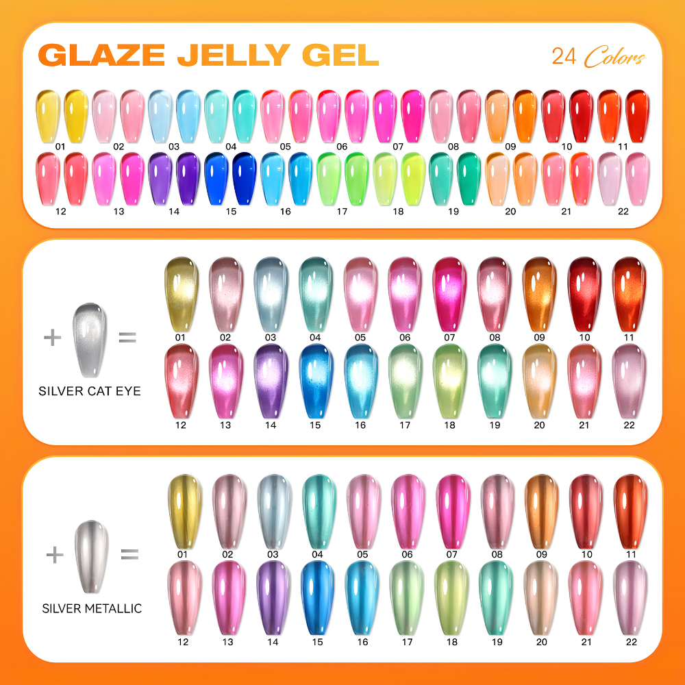 Halo Glaze Jelly Gel Collection - 24 pc