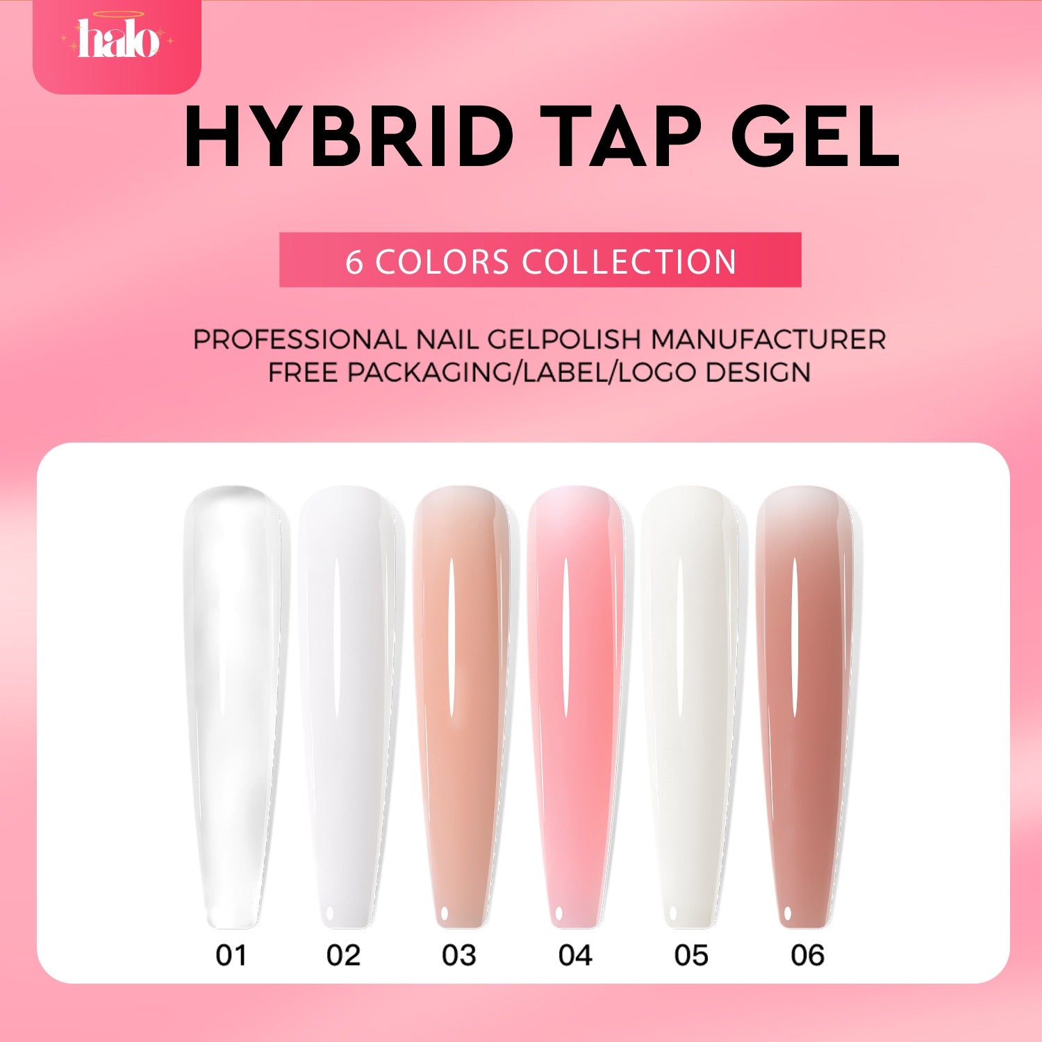 Halo Hybrid Tap Gel - #05 Off White swatch