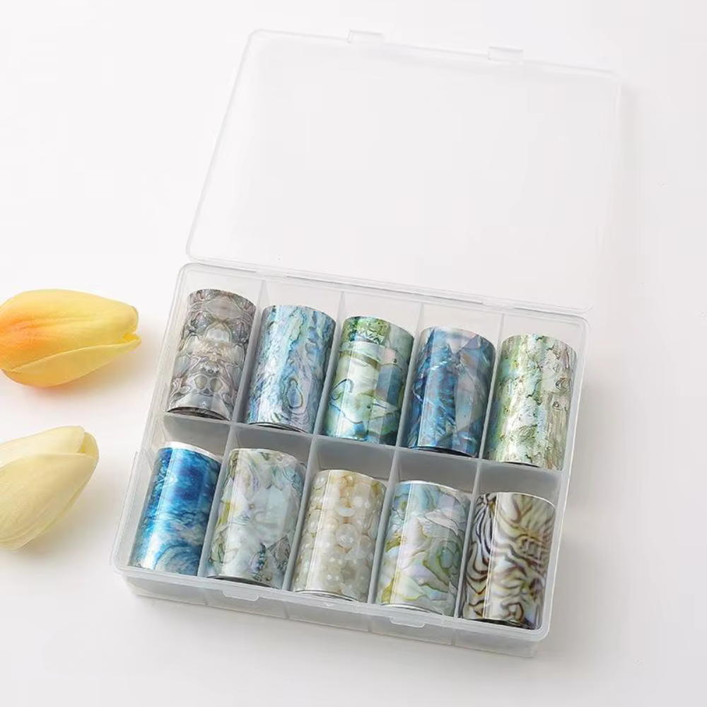 Nail Art Transfer Foil “Iridescent Pearl”