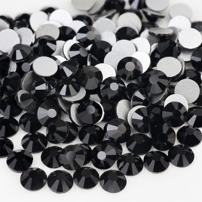 Mixed Crystal Flatback Assorted Pack - Jet Black