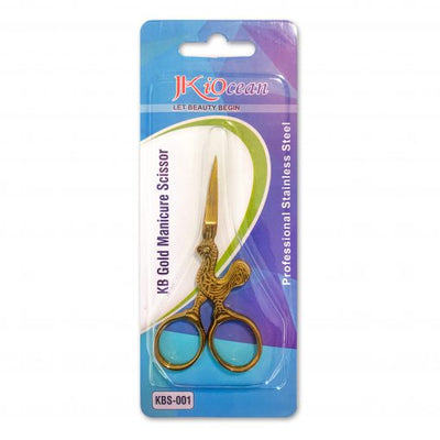 Gold Manicure (KBS001) Stainless Steel Scissor by JKIOcean