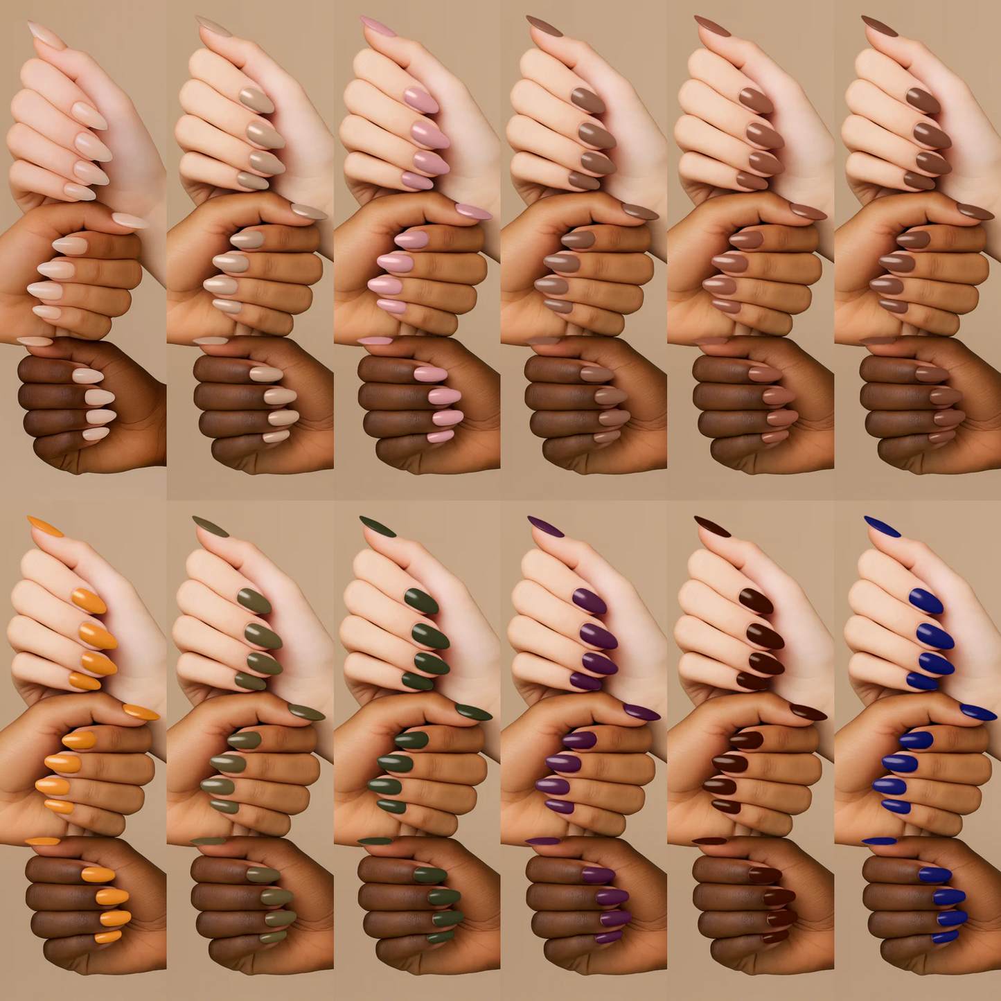 Kiara Sky Color Swatches for The Fall Edit Gel Bundle