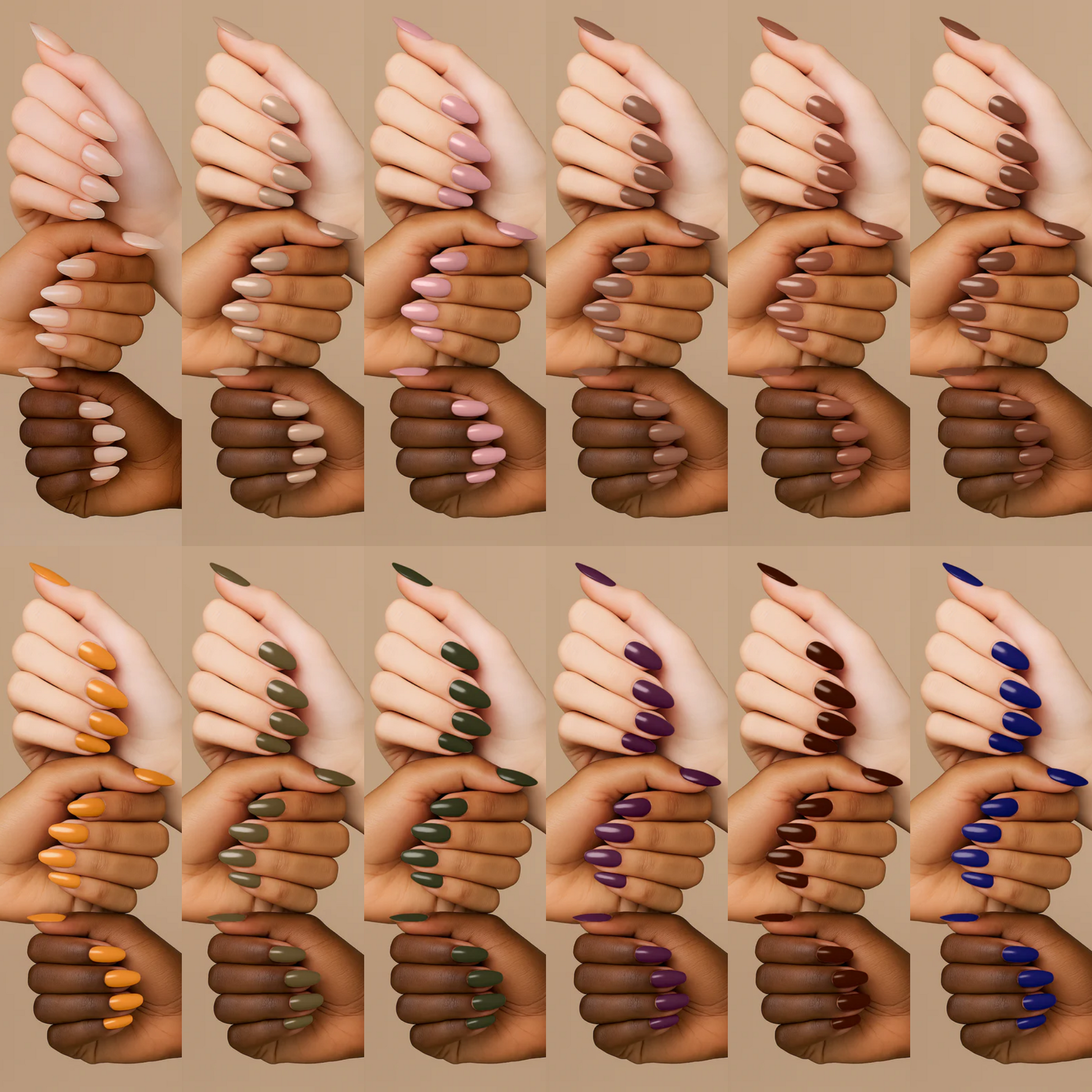 Kiara Sky Color Swatches for The Fall Edit Gel Bundle