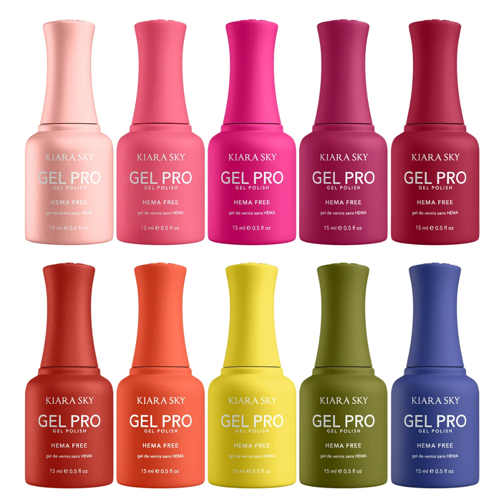 Kiara Sky Gel Pro Polish Bundle - Club Riviera Collection bottles