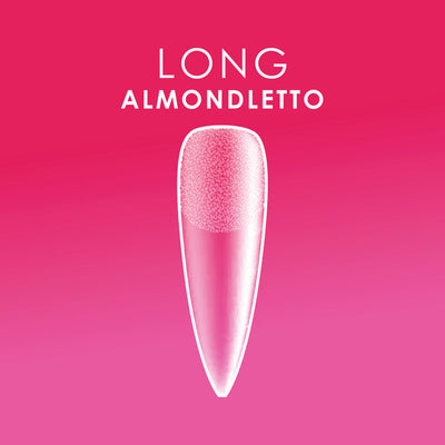 Sample of Long Almondletto Soft Gel Tips By Kupa EnrichRx