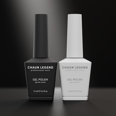 Chaun Legend Black + White Gel Polish Duo