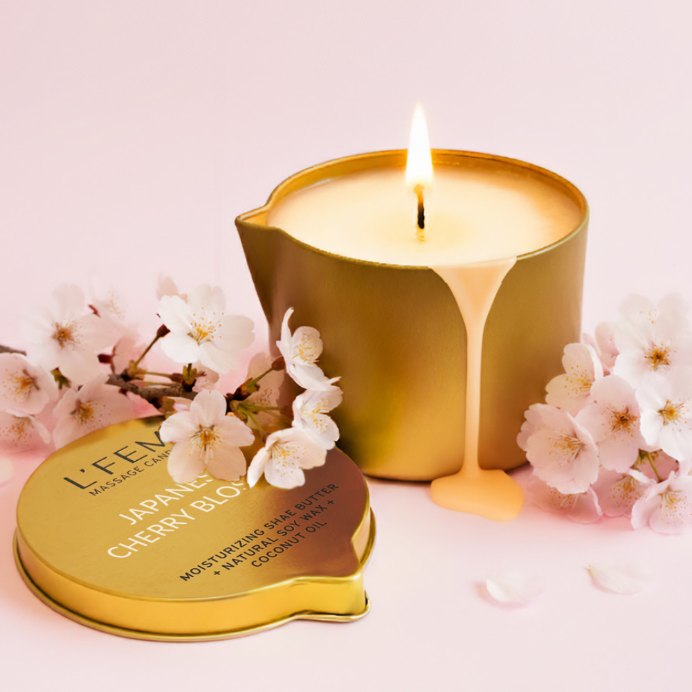 L'Fem Massage Candle 8oz - Japanese Cherry Blossom