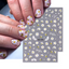 Bee & Flowers Nail Art Stickers