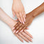 Hands Wearing Medium Almond Margot Neutral Tips By Apres