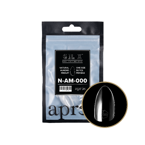 Natural Long Almond 2.0 Refill Tips Size #000 By Apres