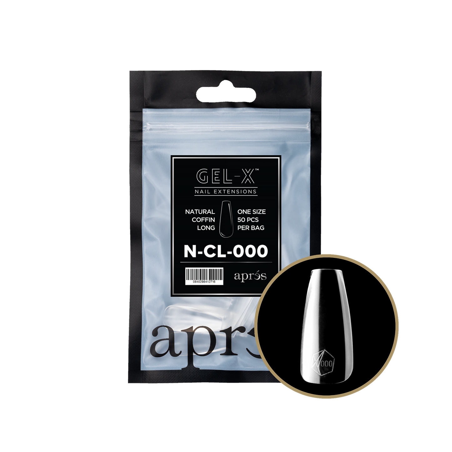 Natural Long Coffin 2.0 Refill Tips Size #000 By Apres