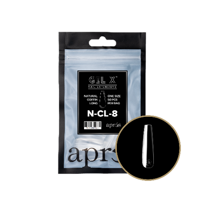 Natural Long Coffin 2.0 Refill Tips 50 Pieces By Apres