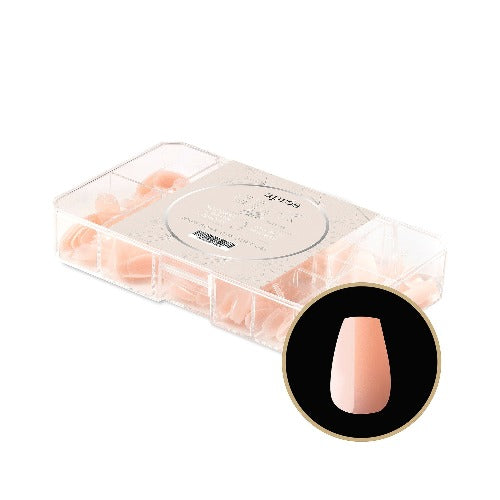 Natural Extra Short Coffin Chloe Neutral Tips 150 Piece By Apres
