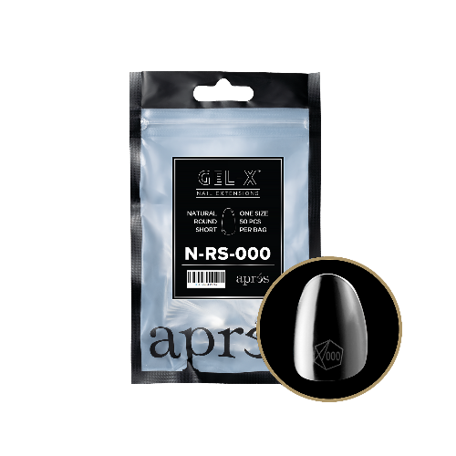 Natural Short Round 2.0 Refill Tips Size #000 By Apres