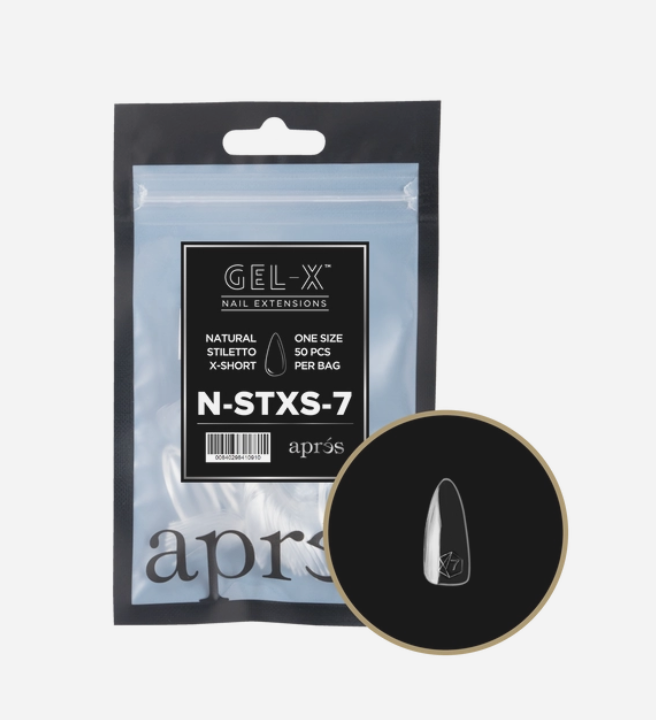 Apres Natural Gel-X Extra Short Stiletto 2.0 Tips 50pc #7
