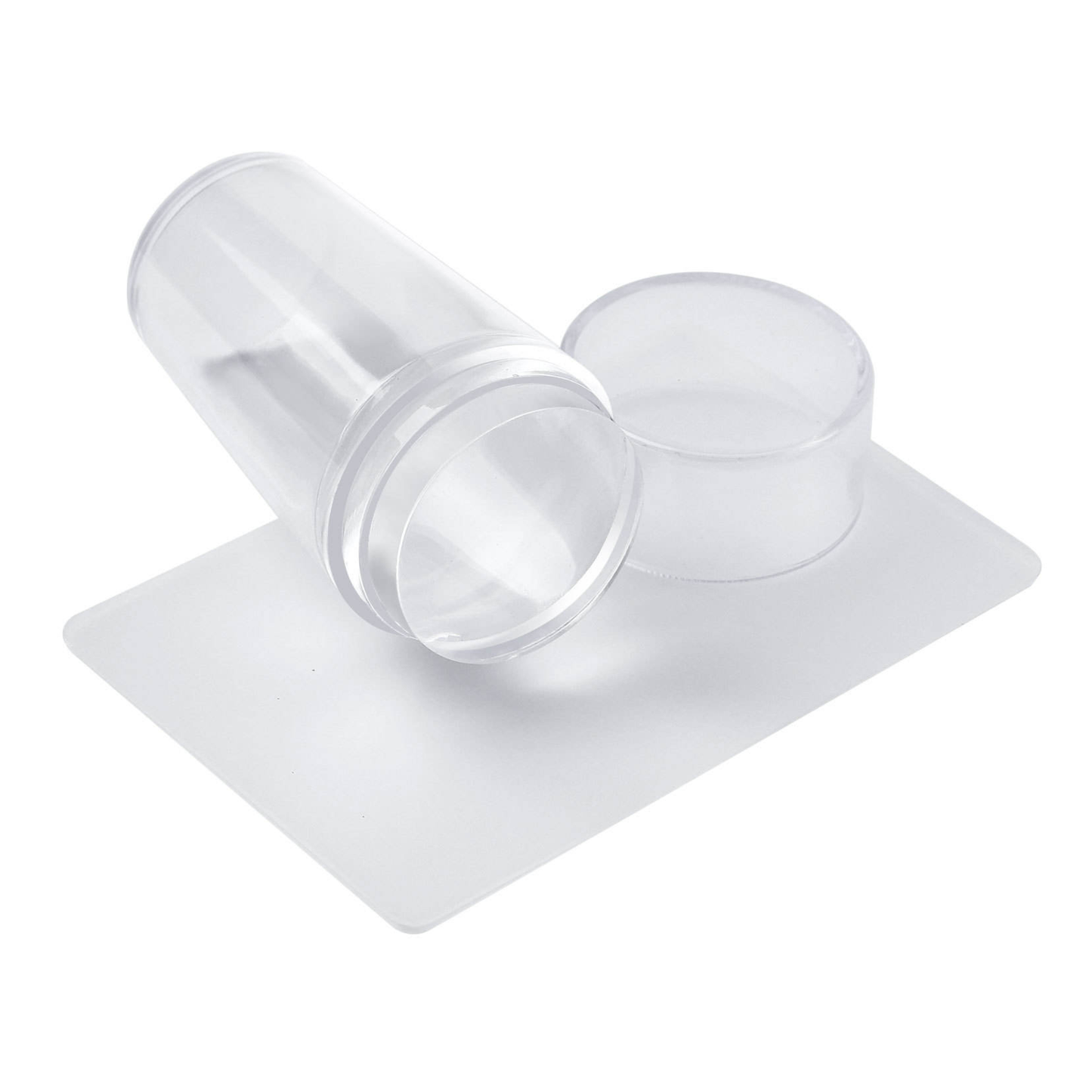 Nail Art Silicone Stamper - Round Clear