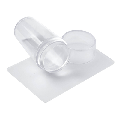 Nail Art Silicone Stamper - Round Clear