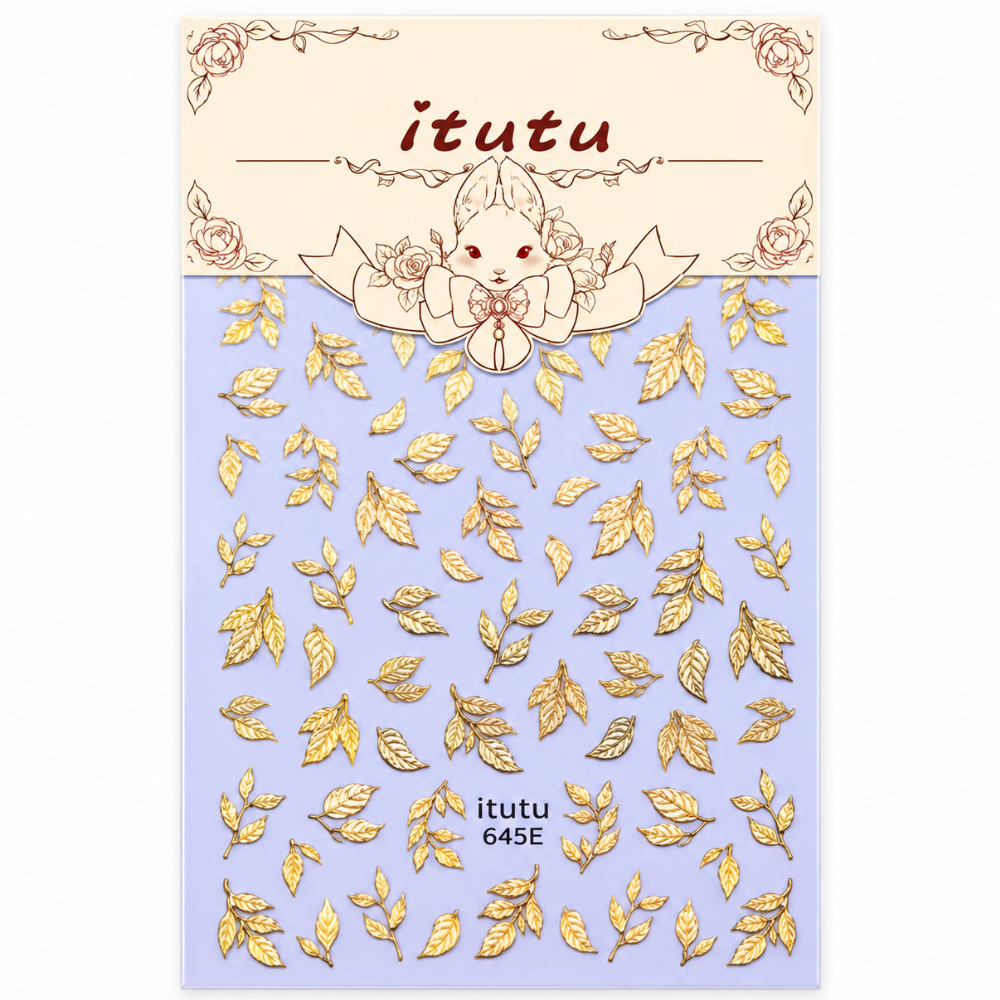 Nail Art Stickers - Gold Leaf