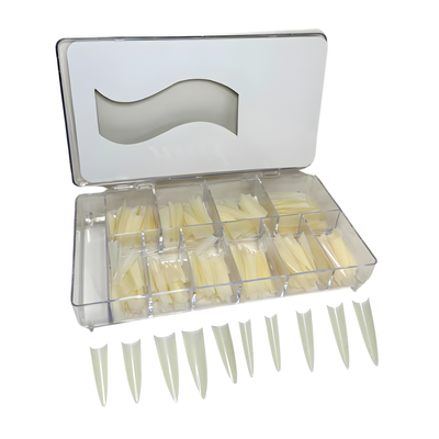 Nail Premade Natural Tips - Stiletto