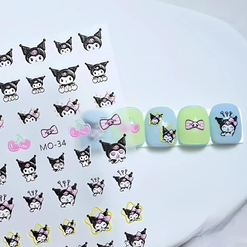 Nail Art Stickers - Kuromi (MO-34) ex1